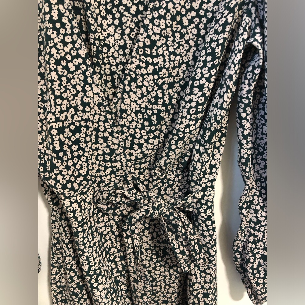 Free People Kinsley Floral Long Sleeve Wrap Mini Dress 0 - Picture 5 of 6
